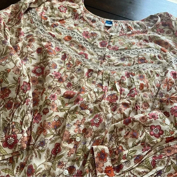 {Old Navy} Floral Long Sleeve Blouse - XXL - Picture 6 of 6
